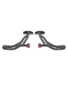 BMR 10-14 Ford Mustang / Shelby GT500 Non-Adj. Lower A-Arms (Poly/Delrin) - Black Hammertone - AA754H