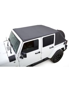 Rugged Ridge 07-18 Jeep Wrangler JKU 4 Dr Black Diamond Stitch Cloth Voyager Top - 13861.35