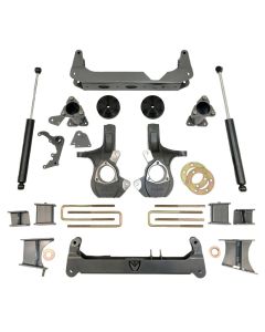 MaxTrac 14-18 GM K1500 4WD w/Stamped Steel Susp. (Non Magneride) 7in/7in MaxPro Spindle Lift Kit - K941570A