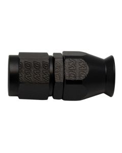 DeatschWerks 6AN Female Swivel Straight Hose End PTFE (Incl 1 Olive Insert) - Anodized Matte Black - 6-02-0850-B