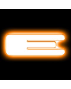 ORACLE Lighting Universal Illuminated LED Letter Badges - Matte Wht Surface Finish - E - 3140-E-005