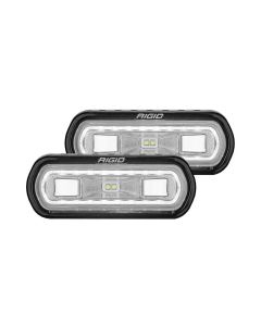 Rigid Industries SR-L Series Surface Mount LED Spreader Pair w/ White Halo - Universal - 53120