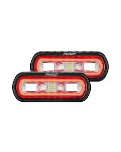 Rigid Industries SR-L Series Surface Mount LED Spreader Pair w/ Amber Halo - Universal - 53123