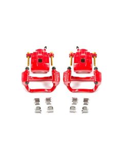 Power Stop 08-15 Toyota Sequoia Rear Red Calipers w/Brackets - Pair - S3276