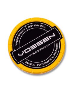 Vossen Billet Sport Cap - Large - Hybrid Forged - Yellow - CAP-BSC-LG-HF-YL