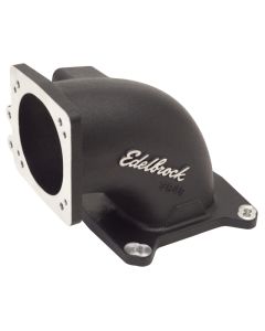 Edelbrock High Flow Intake Elbow 95mm Throttle Body to Square-Bore Flange Black Finish - 38493