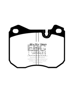 EBC 79-88 Porsche 924 2.0 Turbo Yellowstuff Front Brake Pads - DP4345R
