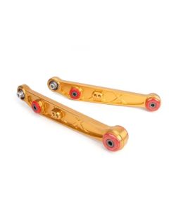 Skunk2 Honda/Acura EG/DC Alpha Series Rear Lower Control Arm Set - Gold - 542-05-1110