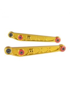 Skunk2 Honda/Acura EK Alpha Series Rear Lower Control Arm Set - Gold - 542-05-1210