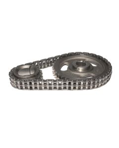 COMP Cams Hi-Tech Roller Timing Set for GM LS Engines 1997-2018, Steel Construction, Black Finish, 5/16" Chain, Single Row - 3131CPG