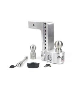 Weigh Safe 8in Drop Hitch w/Built-in Scale & 2.5in Shank (10K/18.5K GTWR) w/WS05 - Aluminum - WS8-2.5-KA