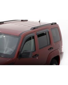 AVS 08-14 Jeep Liberty Ventvisor Outside Mount Window Deflectors 4pc - Smoke - 94964