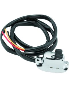 Twin Power 36-69 FL 52-72 XL and Custom Use Chrome Headlight Switch Replaces H-D 70060-29 With Wires - 492581