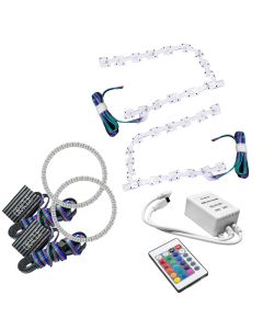 Oracle 11-19 Chrysler 300C DRL Upgrade w/ Halo Kit - ColorSHIFT w/ Simple Controller - 2642-504