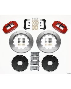 Wilwood Narrow Superlite 6R Front Hat Kit 14.00in Red 2005-up Corvette C6 - 140-8922-R