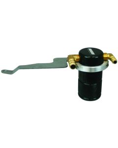 Moroso 15-Up Subaru WRX Air/Oil Separator Catch Can - Small Body - Billet Aluminum - Black Finish - 85673