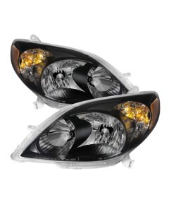 xTune Toyota Matrix 03-08 Crystal Headlights Black HD-JH-TM03-AM-BK - 9023712