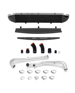 Mishimoto 2014-2016 Ford Fiesta ST 1.6L Front Mount Intercooler (Black) Kit w/ Pipes (Silver) - MMINT-FIST-14KPBK
