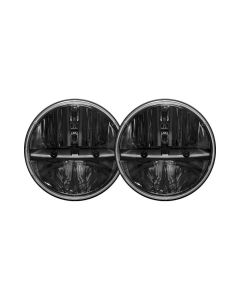 RIGID Industries 7 Inch Round Headlight With H13 To H4 Adaptor Pair- RIGI-55001