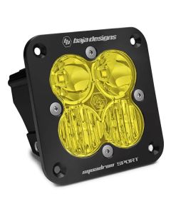Baja Designs Squadron Sport Driving/Combo Pattern Flush Mount Black LED Light Pod - Amber - 551013