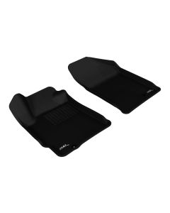3D MAXpider 2007-2012 Nissan Altima Coupe/Sedan Kagu 1st Row Floormat - Black - L1NS06211509