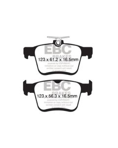 EBC 2017+ Volkswagen Atlas 2.0L Turbo Greenstuff Rear Brake Pads - DP62153