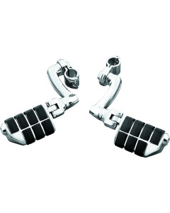 Kuryakyn Longhorn Offset Dually ISO Pegs With 1-1/4in Clamp Chrome - 4575