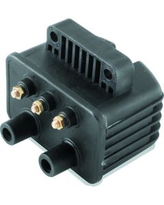 Twin Power Big Twin and XL Custom Application Ignition Coil Black Single Fire Dual Output 3 Ohm - 210074