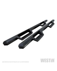 Westin 04-13 Chevy Silverado 1500 Crew Cab 2004-2013 HDX Drop Nerf Step Bars - Textured Black - 56-11955