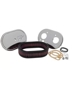 K&N Custom Racing Assembly Oval Red - 1.75in Filer Height - 56-1270