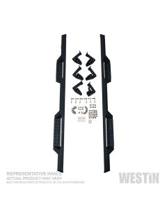 Westin/HDX 10-17 Toyota 4Runner Trail Edition Drop Nerf Step Bars - Textured Black - 56-13835