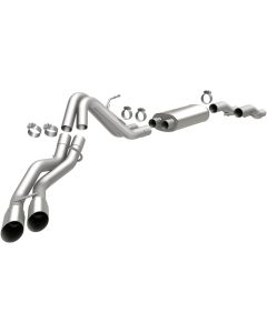 MagnaFlow 11 Ford F-150 3.7L/5.0L/6.2L SS Catback Exhaust Dual Same Side Exit w/ 3.5in SS Tips - 15461