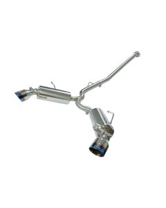 aFe Takeda Exhaust Axle-Back 13-15 Scion FRS / Subaru BRZ 304SS Blue Flame Dual Tips Exhaust - 49-36023-L