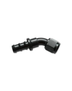 Vibrant -8AN Push-On 45 Deg Hose End Fitting - Aluminum - 22408