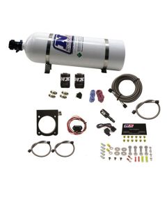 Nitrous Express Dodge 3.6L V6 Nitrous Plate Kit (50-200HP) w/15lb Bottle - 20971-15