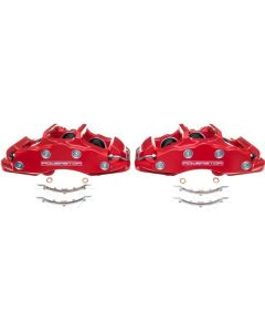Power Stop 06-13 Chevrolet Corvette Front Red Calipers - Pair - S15042