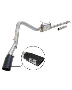 aFe MACHForce XP Exhaust 3in-3.5in SS Single Side Ext CB w/ Black Tip 99-04 Ford F150 V8 5.4L/6.8L - 49-43076-B