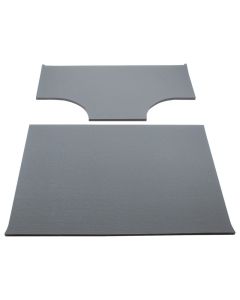 DEI 03-06 Jeep Wrangler TJ 2-Door w/Speaker Pods Boom Mat Headliner - 2 Piece - Gray - 50147