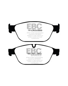 EBC 11-12 Audi A8 Quattro 3.0 Supercharged Greenstuff Front Brake Pads - DP22087