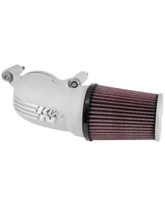 K&N 01-17 Harley Davidson Softail / Dyna FI Performance Air Intake System Silver - 57-1137S