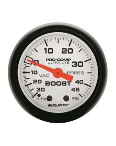 AutoMeter GAUGE VAC/BOOST 2 1/16in. 30INHG-45PSI MECHANICAL PHANTOM- AUTO-5708