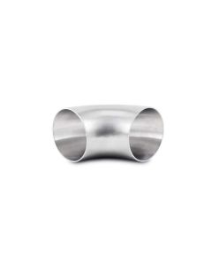 Vibrant 3.5in OD T304 SS 90 Deg Mandrel Bend Elbow (3.5in Centerline Radius) - 13314