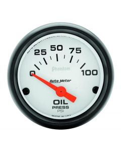 AutoMeter Phantom Oil Pressure Gauge 100PSI 2 1/16in.