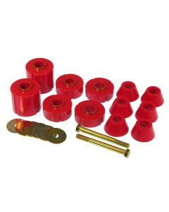 Prothane 73-80 GM Body Mount 12 Bushing Kit - Red - 7-104