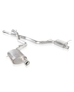Stainless Works 2018 Jeep TrackHawk 6.2L 3in Catback System X-Pipe Turbo S-Tube Muffler Stock Exit - JEEP1862CB-S
