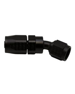 DeatschWerks 6 AN Female Flare Swivel 30-Degree Hose End CPE - Anodized Matte Black - 6-02-0818-B