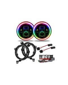 Oracle Lighting 7 Inch High Powered ColorSHIFT LED Headlights (Pair) w/ BC1 Controller Jeep Wrangler