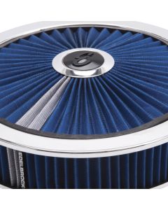 Edelbrock Air Cleaner Pro-Flo High-Flow Series Round Filtered Top 14In Dia X 3 125In - 43661