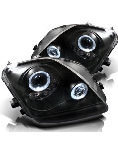 Spyder Honda Prelude 97-01 Projector Headlights LED Halo Black High H1 Low H1 PRO-YD-HP97-HL-BK - 5011039