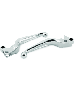 Bikers Choice 96-16 BigTwin 96-03 XL Chrome Slotted Lever Set Cable Clutch Only - 482715